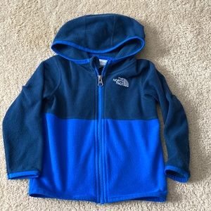 Northface zip up fleece. Size 18-24 months.